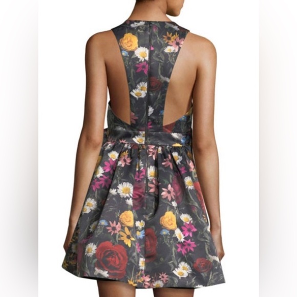 Alice + Olivia Daralee Bow-trimmed Party Dress in Size 0 - Picture 3 of 4